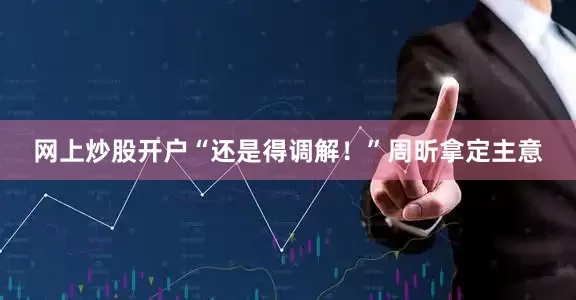 网上炒股开户“还是得调解！”周昕拿定主意